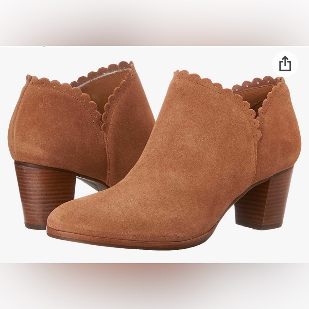 Jack Rogers Suede Heeled Ankle Boots